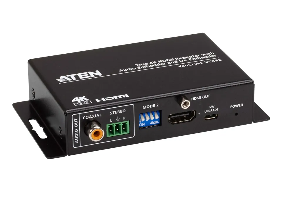 Aten 4K HDMI Repeater with Audio Embedder and De-Embedder