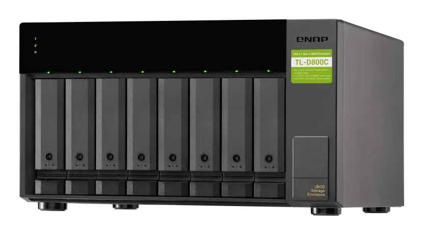 QNAP TL-D800C - úložná jednotka JBOD USB 3.2 (8x SATA), desktop