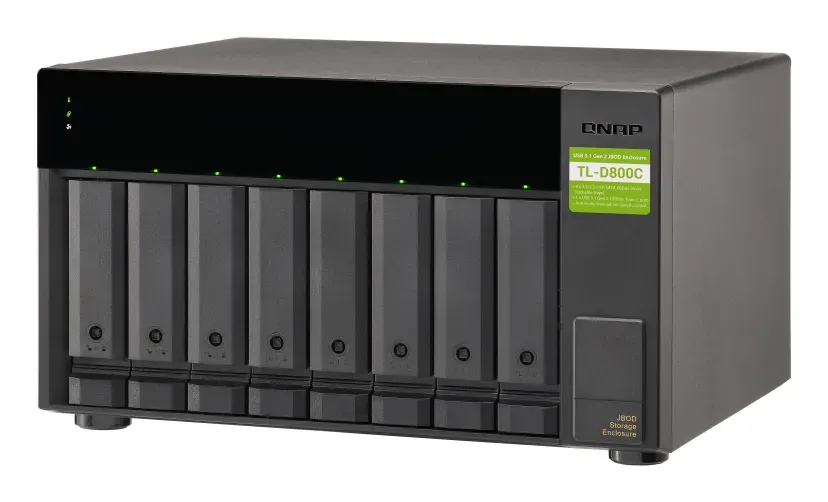QNAP TL-D800C - úložná jednotka JBOD USB 3.2 (8x SATA), desktop