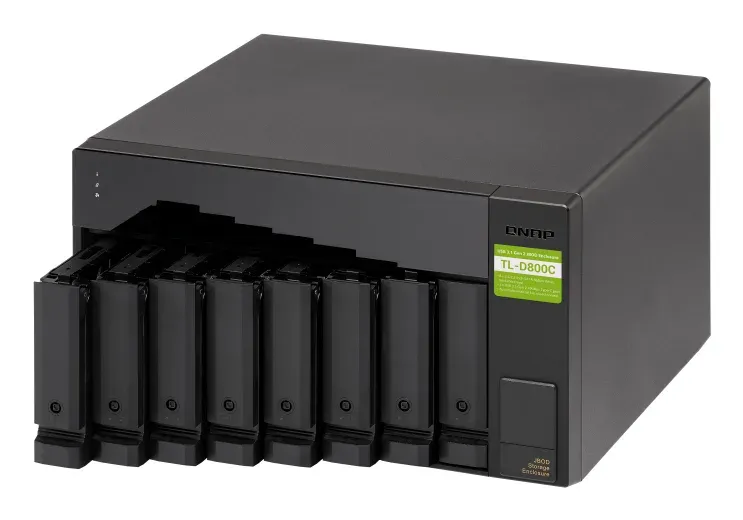QNAP TL-D800C - úložná jednotka JBOD USB 3.2 (8x SATA), desktop