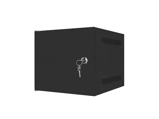 LANBERG RACKOVÁ SKŘÍŇ 10" NÁSTĚNNÁ 4U/280X310 PRO VLASTNÍ MONTÁŽ S KOVOVÝMI DVEŘMI ČERNÁ-FLAT PACK