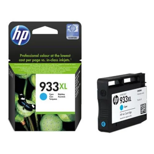 HP CN054AE originální náplň č.933XL azurová velká (cca 825 stran, cyan, pro OJ 6700. OJ 7610, 7612)