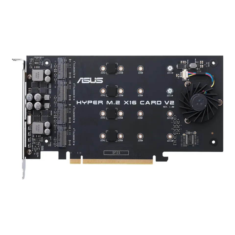 ASUS HYPER M.2 X16 CARD V2 - adaptér M.2 do PCIe