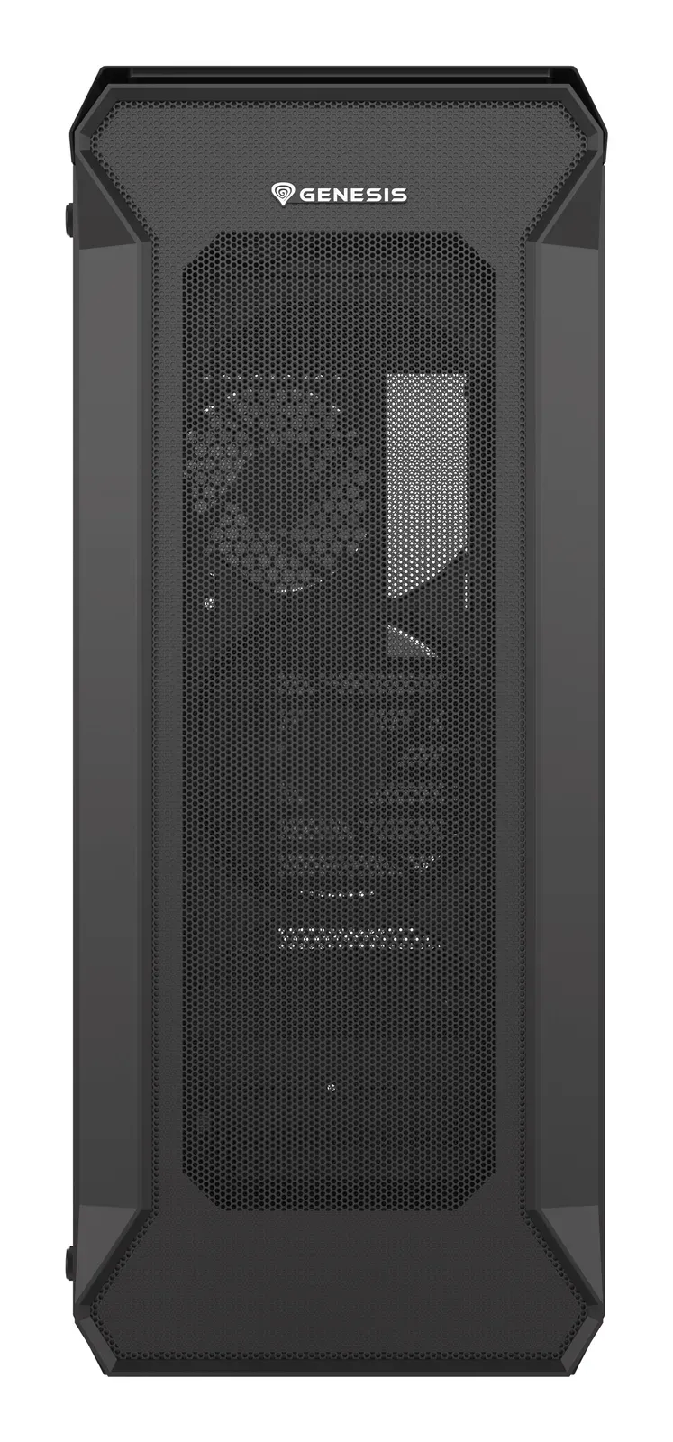 Počítačová skříň Genesis IRID 505 V2/Midi Tower/Transpar./Černá