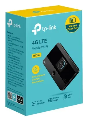 TP-LINK M7350 4G LTE modem/router Wireles N, 2550mAH rechargeable battery, micro SD, micro USB