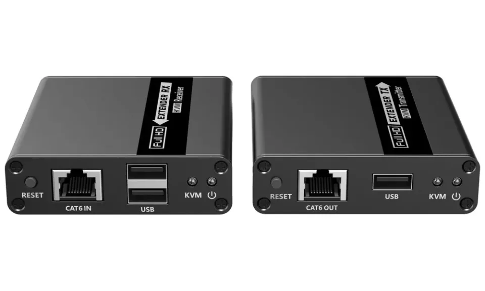PremiumCord HDMI KVM extender 4K a FULL HD 1080p na 70m s přenosem USB (khext70-6)