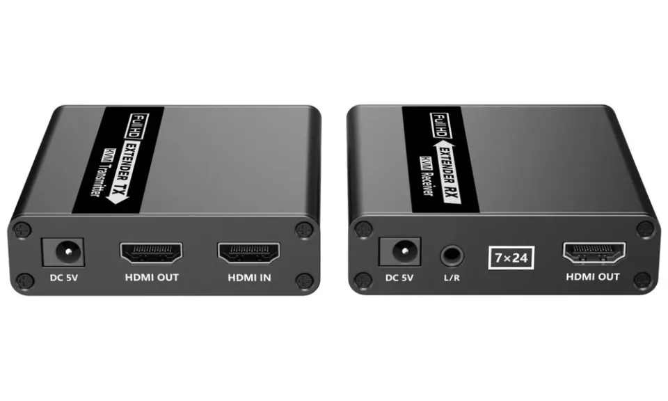PremiumCord HDMI KVM extender 4K a FULL HD 1080p na 70m s přenosem USB (khext70-6)