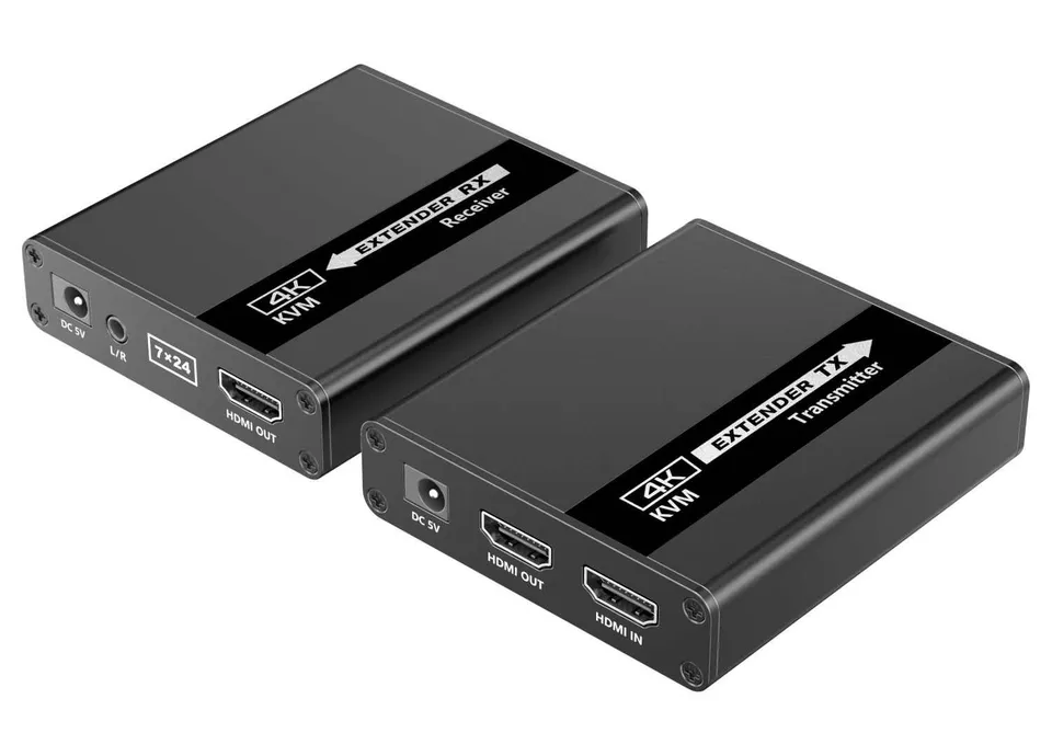 PremiumCord HDMI KVM extender 4K a FULL HD 1080p na 70m s přenosem USB (khext70-6)