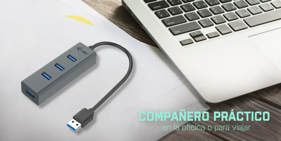 i-Tec USB 3.0 Metal pasivní 4 portový HUB bez napájecího adaptéru