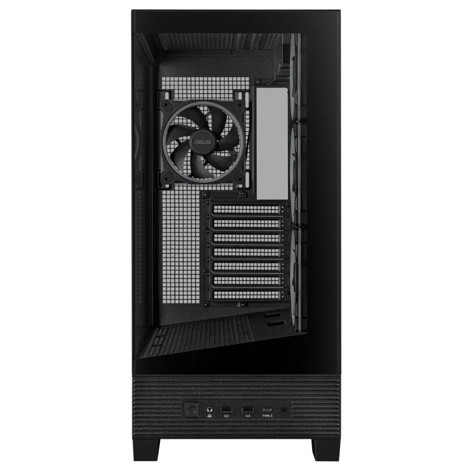 ASUS case A31 PLUS TG ARGB, Mid Tower, Průhledná bočnice, 4x120mm ARGB Fan, ARGB Hub, černá