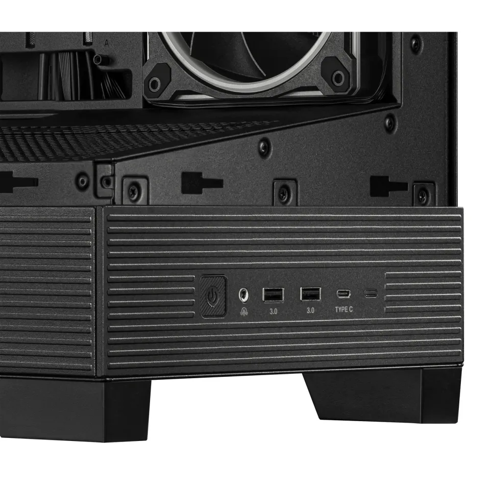 ASUS case A31 PLUS TG ARGB, Mid Tower, Průhledná bočnice, 4x120mm ARGB Fan, ARGB Hub, černá