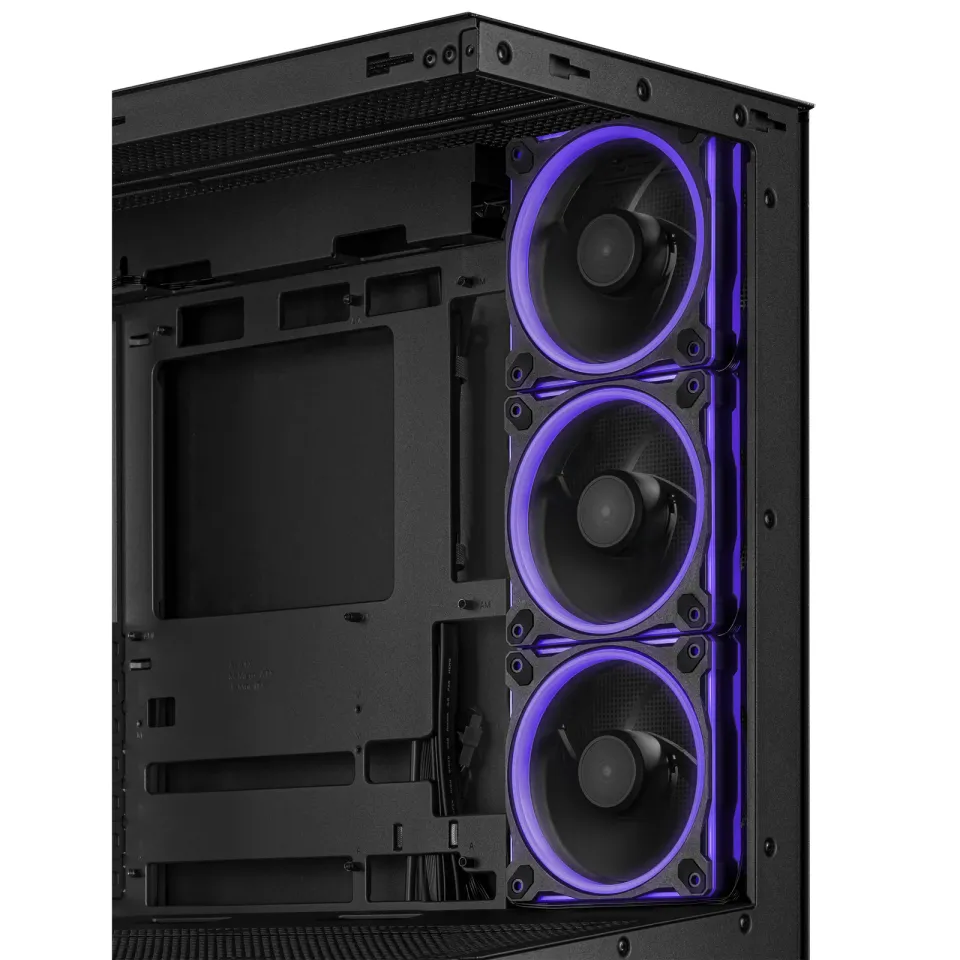 ASUS case A31 PLUS TG ARGB, Mid Tower, Průhledná bočnice, 4x120mm ARGB Fan, ARGB Hub, černá