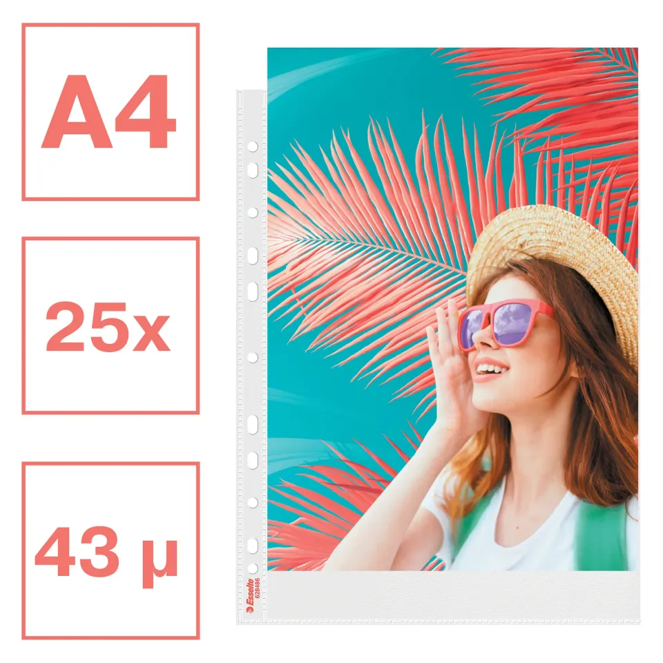Esselte euroobaly Colour´Breeze PP OP 43mic sáček 25 ks
