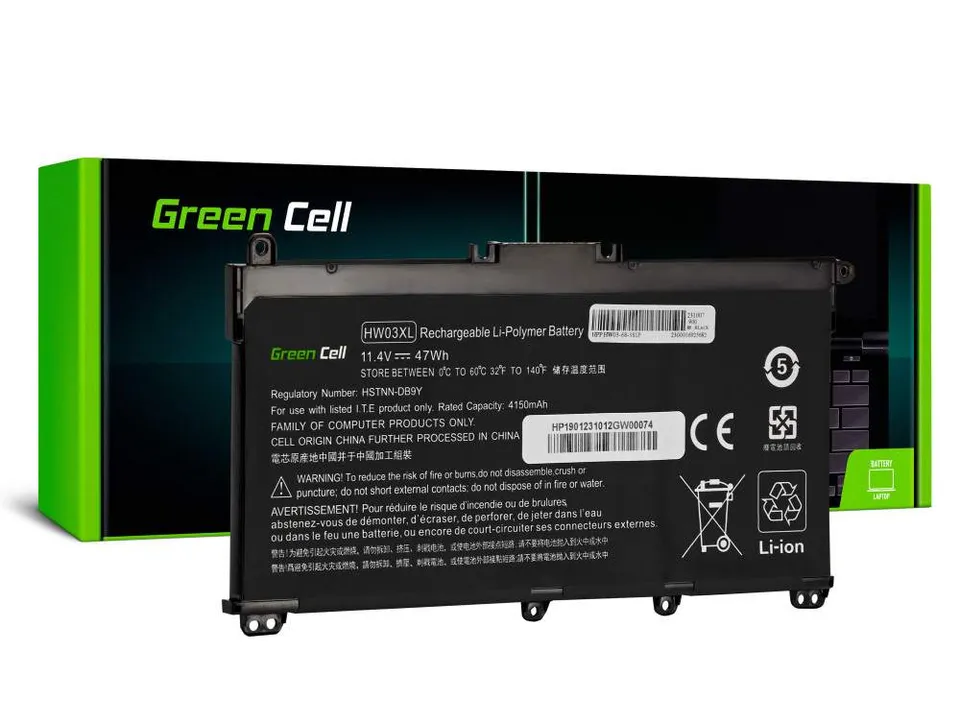 Green Cell Battery HW03XL L97300-005 for HP 250 G9 255 G8 255 G9 17-CN 17-CP Pav
