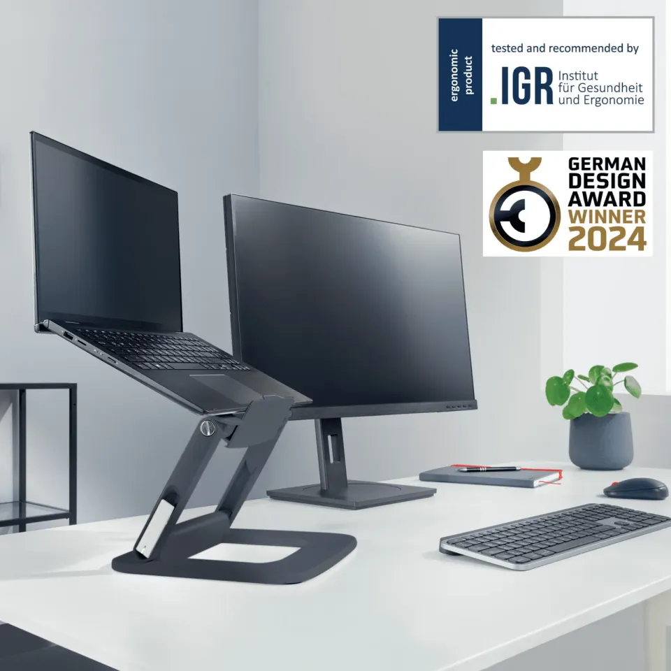 Leitz nastavitelný stojan Ergo na notebook s více úhly sklonu, 80% recyklovaného