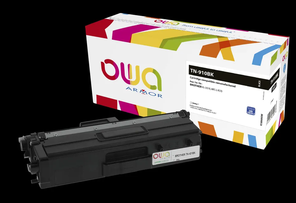 OWA Armor toner kompatibilní s Brother TN-910BK, 9000st, černá/black