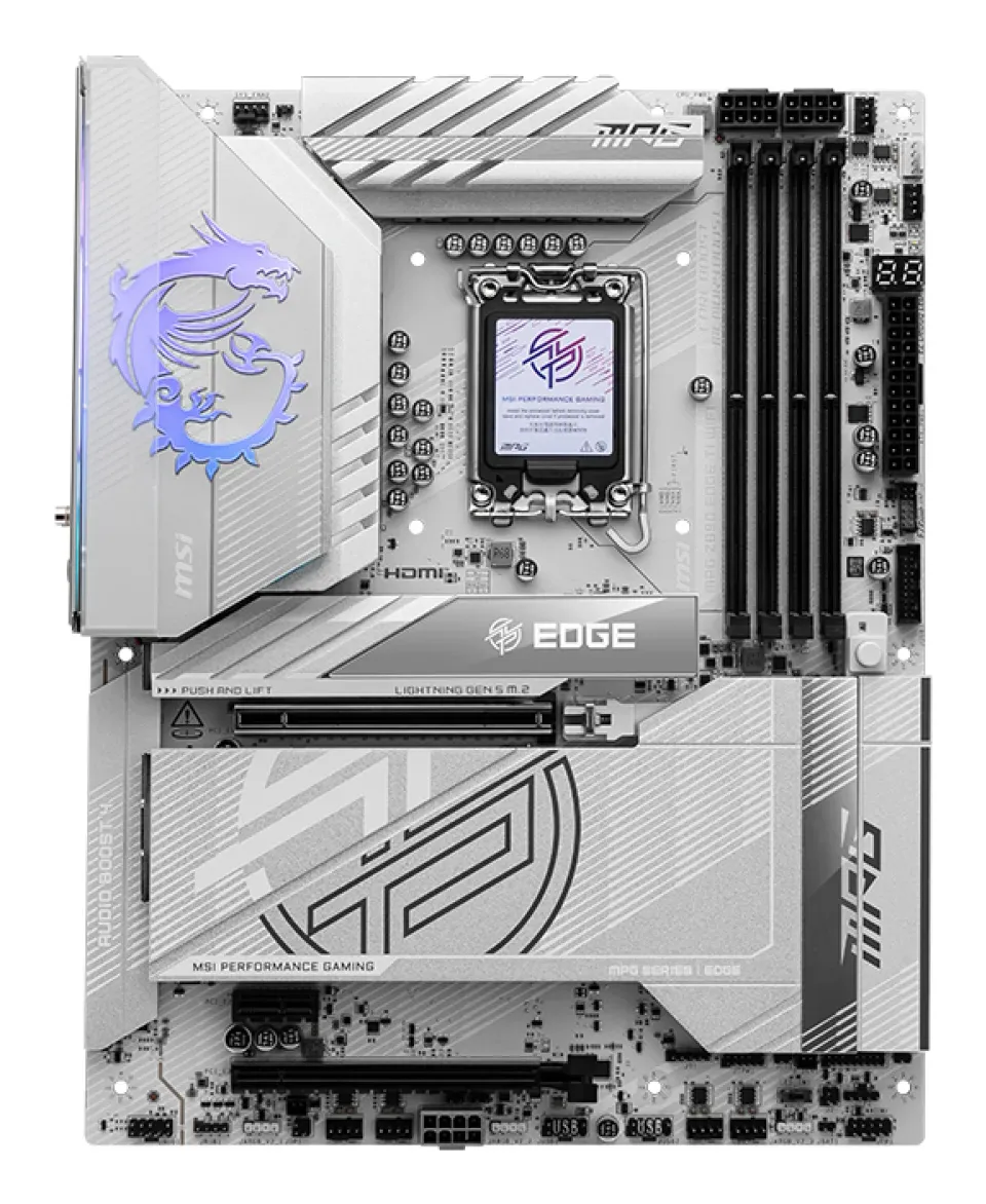 MSI MPG Z890 EDGE TI WIFI, Intel Z890, LGA1851, 4xDDR5, ATX