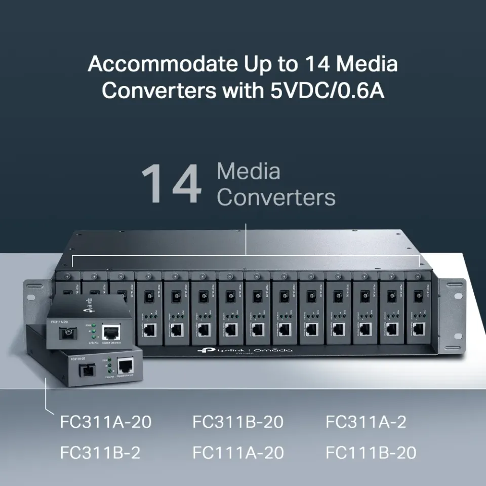 TP-LINK FC1420 14slotové rackové šasi