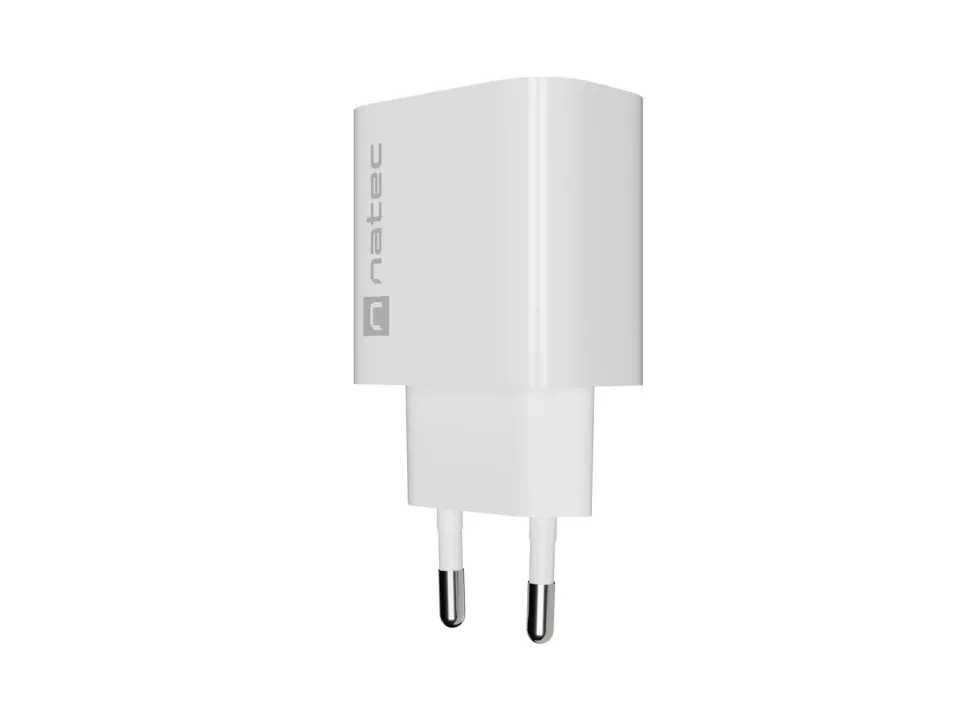 Universální nabíječka Natec RIBERA 20W, 1X USB-C, bílá