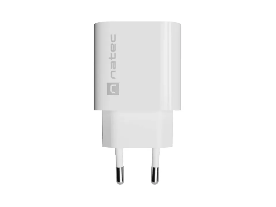 Universální nabíječka Natec RIBERA 20W, 1X USB-C, bílá