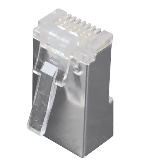 Solarix Konektor RJ45 CAT5E STP 8p8c stíněný neskládaný na licnu / 100 ks KRJ45/5SH