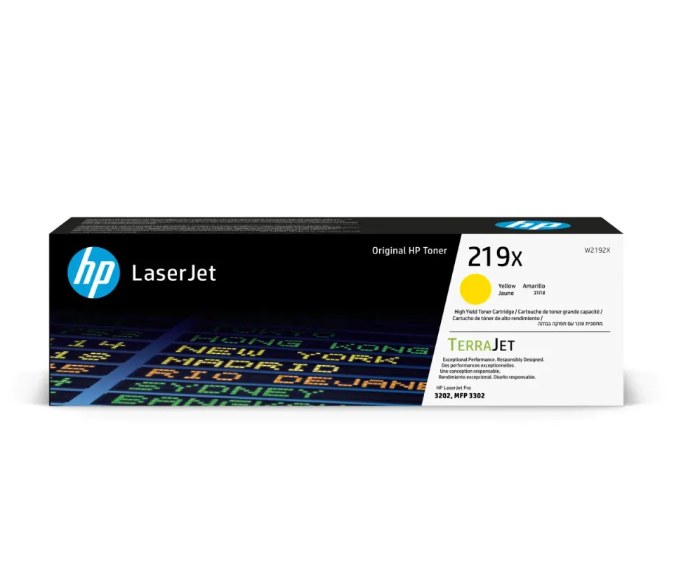 HP W2192X originální toner žlutý č.219X cca 2500 str. (yellow, pro HP 3202, MFP 3302)