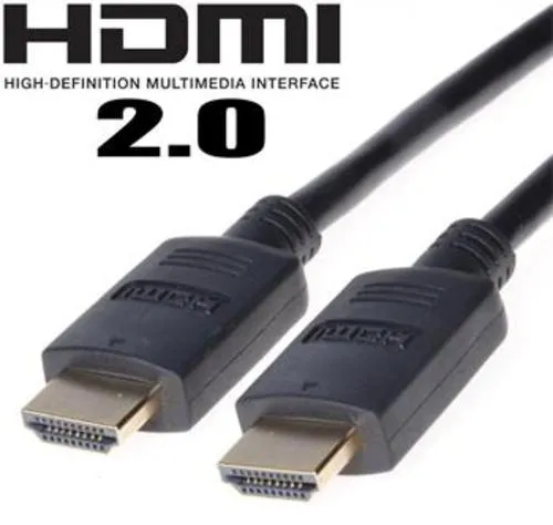 KABEL propojovací HDMI M - HDMI M, 1.0m, dual shielded+ethernet, standard 2.0 HQ, zlacené konektory