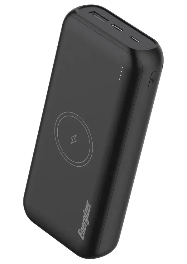 Energizer powerbanka QE20009PQ 20000mAh,, Power Delivery, bezdrátové nabíjení, černá