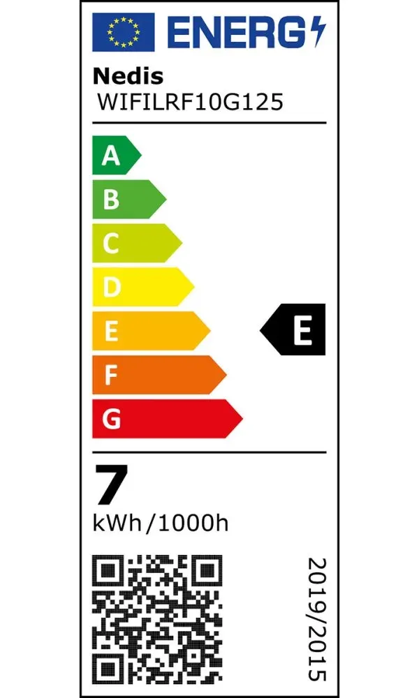 NEDIS Wi-Fi chytrá LED žárovka s vláknem/ E27/ G125/ 7W/ 230V/ 806lm/ teplá bílá/ 1800 - 3000K/ stmívatelná