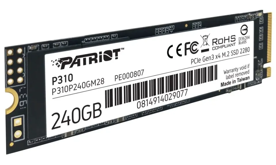 PATRIOT P310/240GB/SSD/M.2 NVMe/5R
