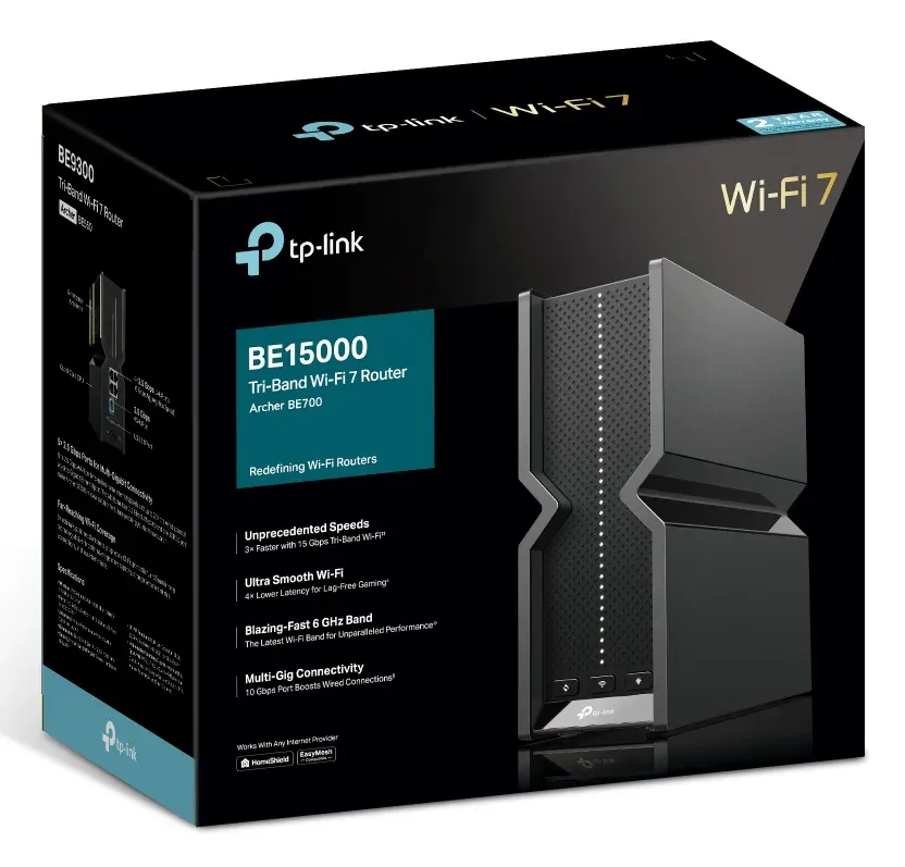 TP-Link Archer BE700 třípásmový Wi-Fi 7 router BE15000