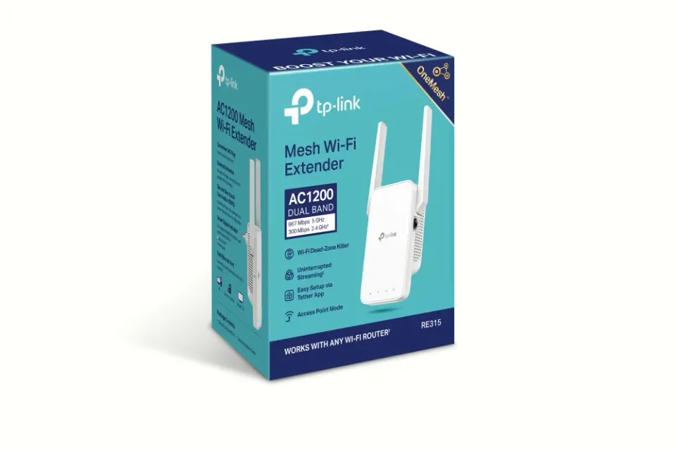 TP-Link RE315 - AC1200 Wi-Fi opakovač signálu s vysokým ziskem - OneMesh