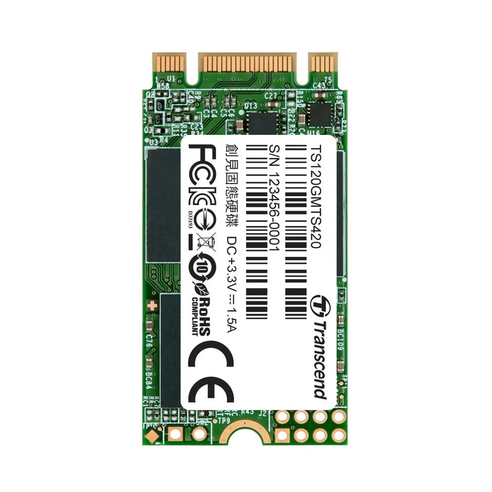 TRANSCEND MTS420S 120GB SSD disk M.2 2242, SATA III (3D TLC), 500MB/s R, 350MB/s