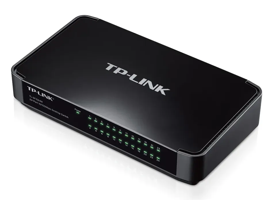 TP-LINK TL-SF1024M 24port 24xTP 10/100Mbps 24port switch desktop plast