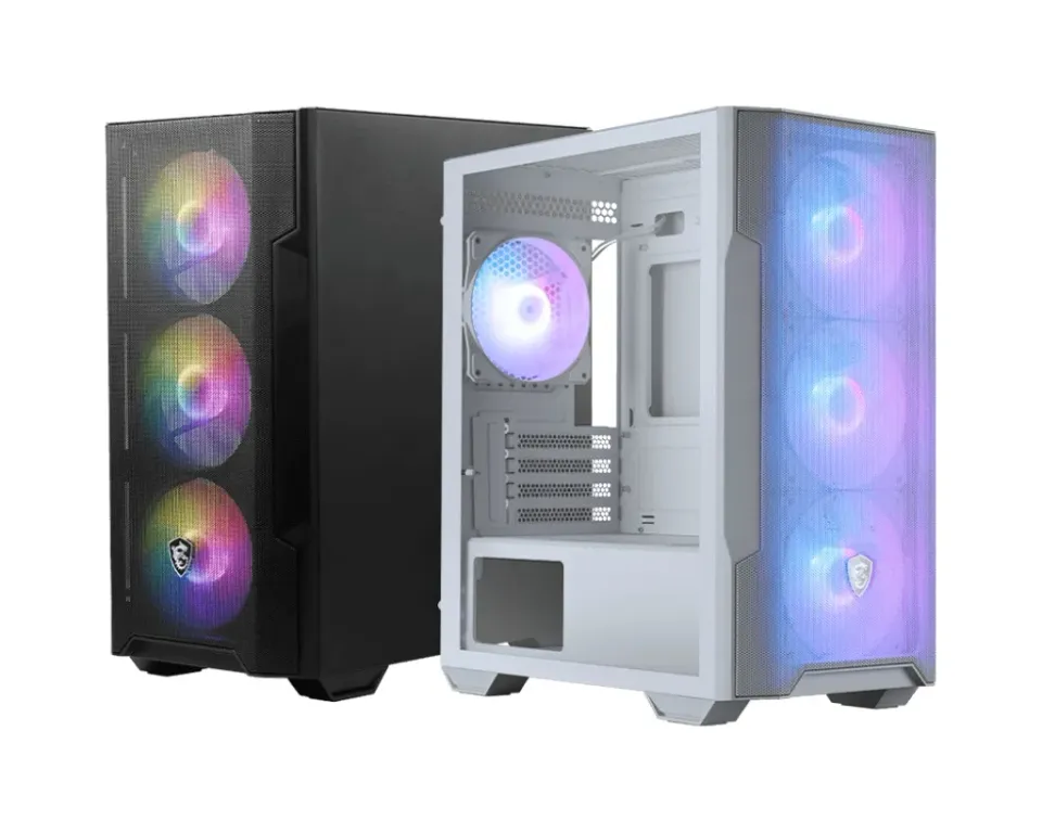 MSI MAG FORGE M100R/Micro ATX/Transpar./Černá