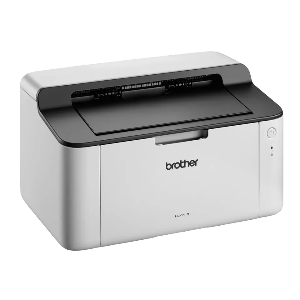 Brother HL-1110E – kompaktní černobílá laserová tiskárna A4, 20 str./min, USB, bílá