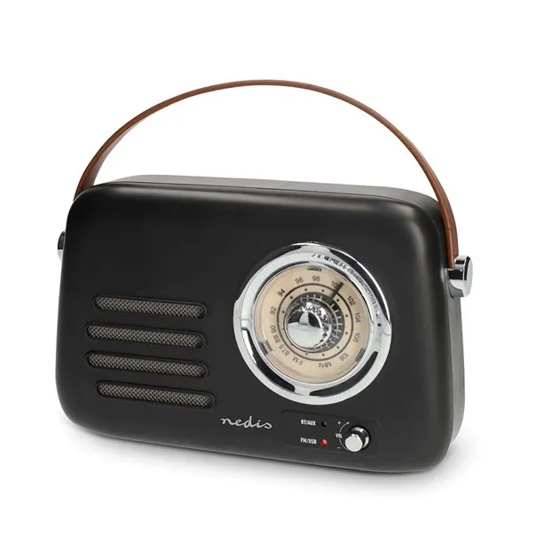 Nedis RDFM2600BK - FM Rádio Přenosné | Bluetooth® / FM | Napájení Accu/ z USB |