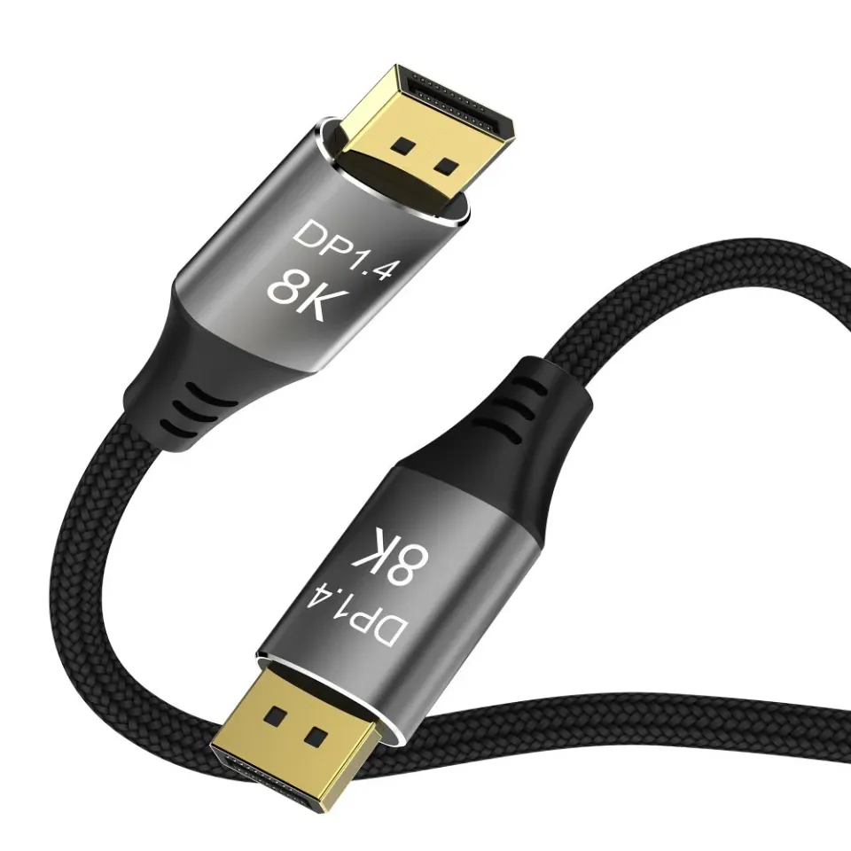 PremiumCord DisplayPort 1.4 přípojný kabel 32,4Gbit/s, rozlišení 8K, kovové a zl