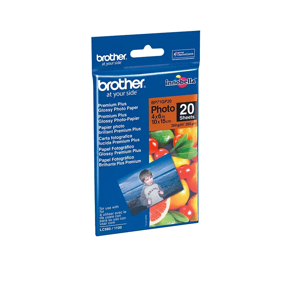 BP71GP20, 20 listů, 10x15cm Premium Glossy,260g