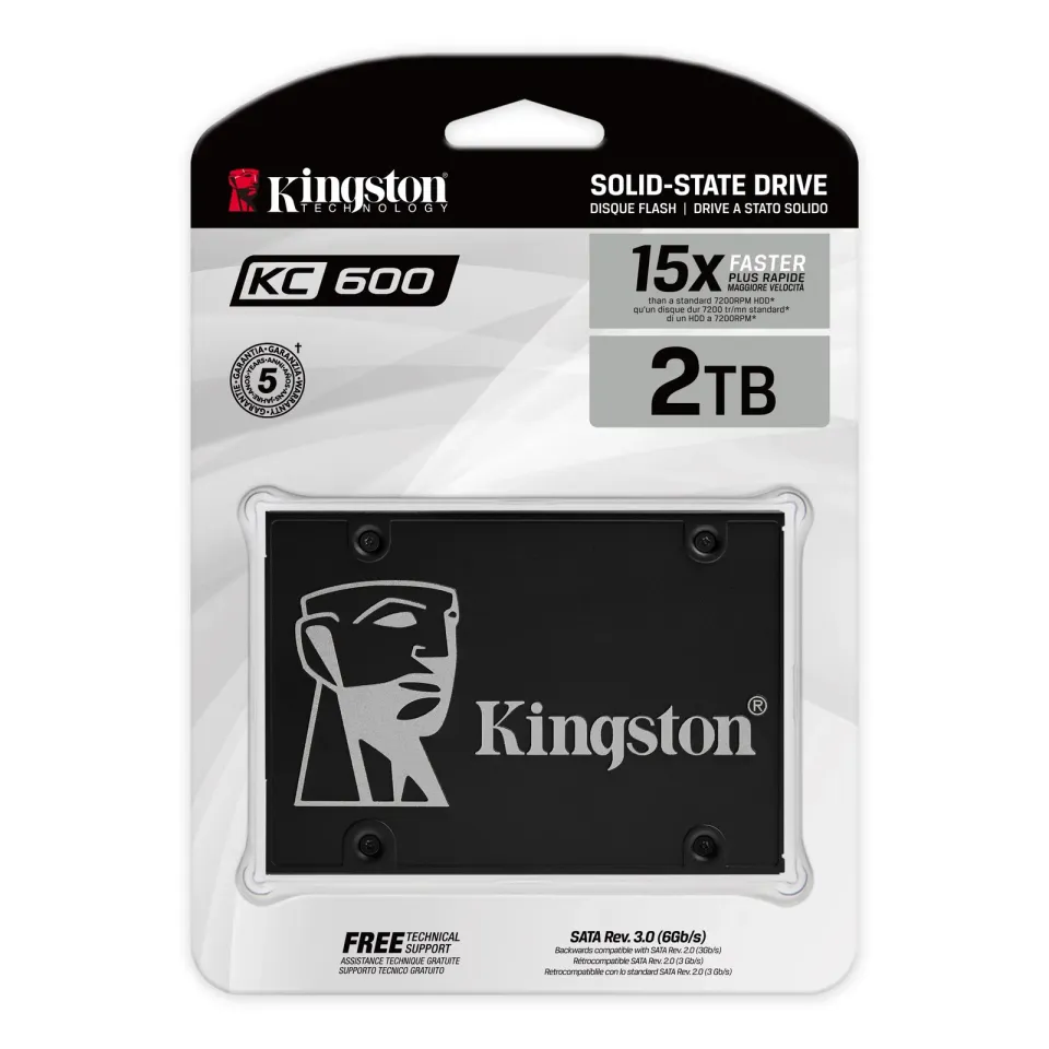 Kingston Flash 2048G SSD KC600 SATA3 2.5"