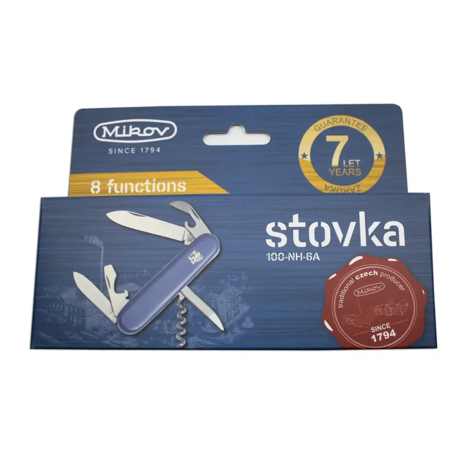 Kapesní zavírací nůž STOVKA 6dílný s vývrtkou a otvírákem na láhve a konzervy 100-NH-6A