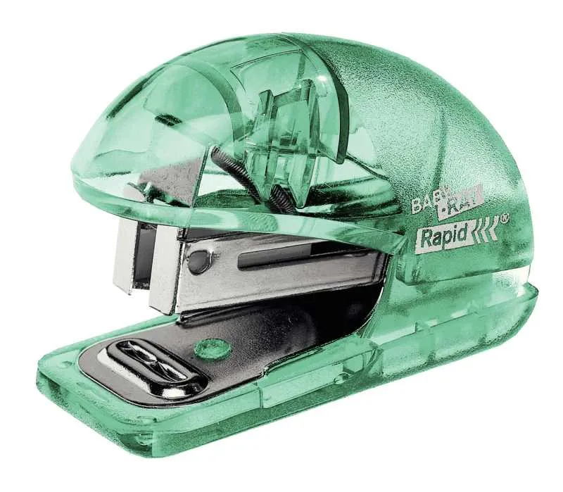 Rapid mini sešívačka Colour´Ice F4, 10 listů, blistr, ledově zelená