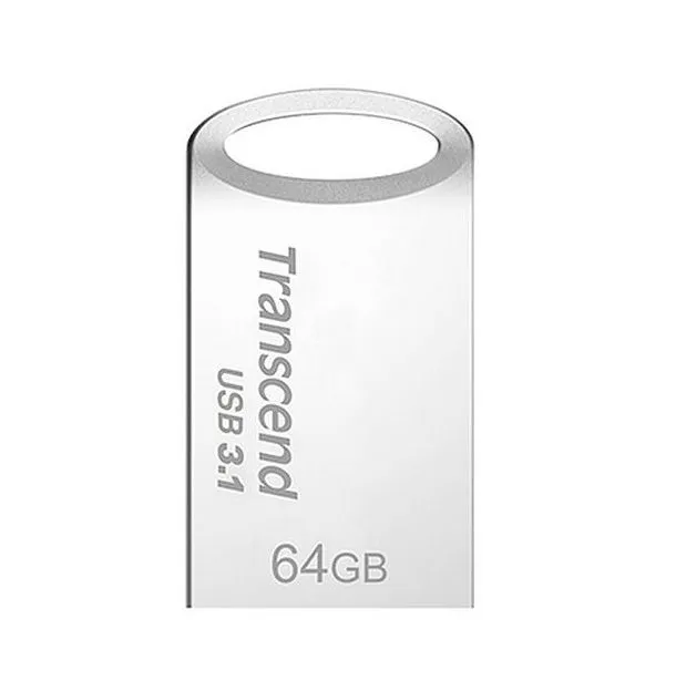 Transcend 64GB JetFlash 710S, USB 3.1 Gen 1 flash disk, malé rozměry, stříbrný k