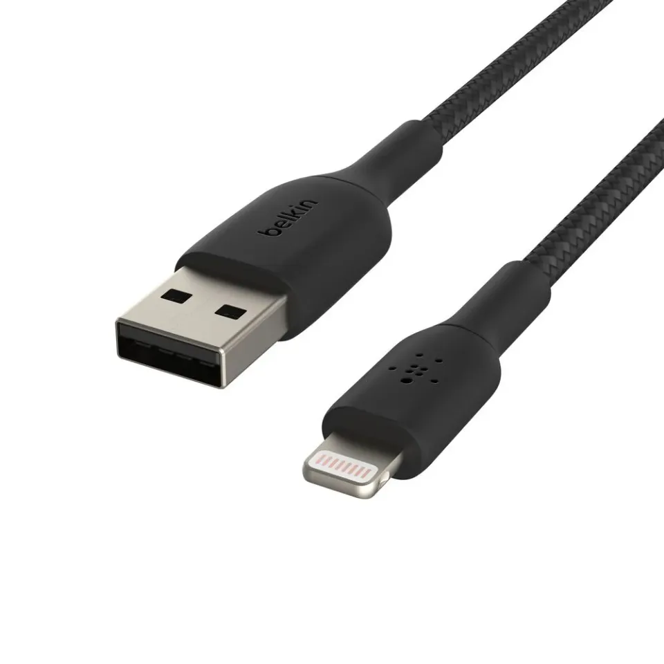 Belkin BOOST CHARGE Lightning/USB-A kabel, 15cm, bílý - odolný