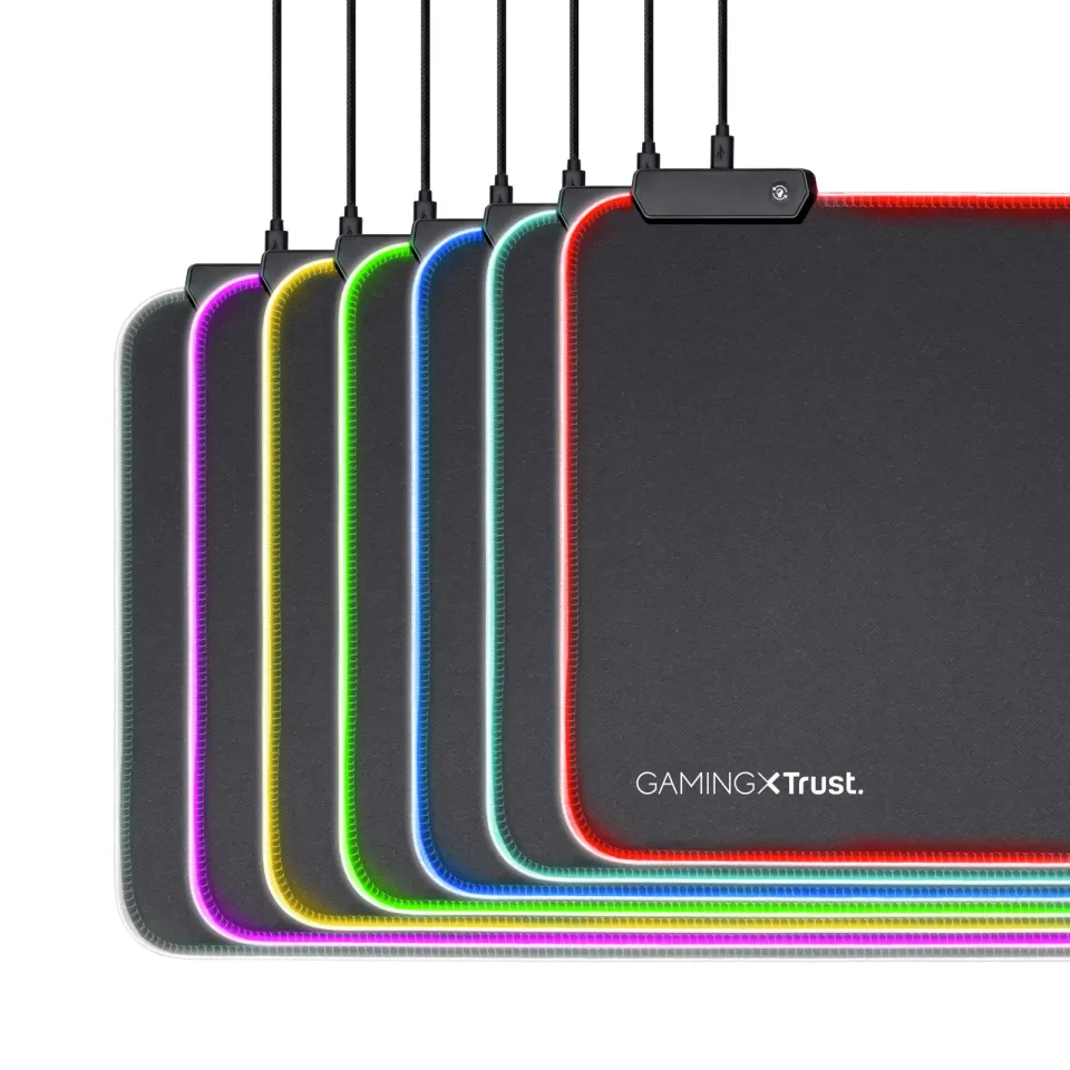 TRUST podložka pod myš GXT 764 Glide-Flex XXL RGB-illuminated Flexible Mouse Pad