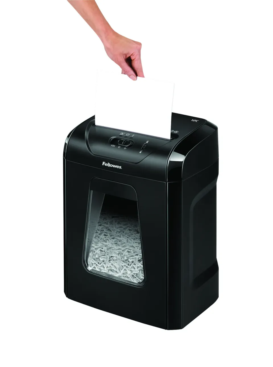 Fellowes Skartovač 12 C - 12 listů/19L/Křížový řez