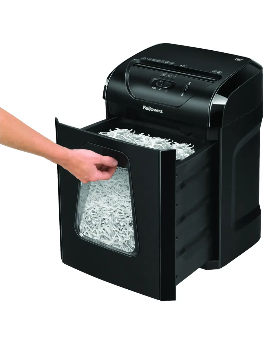 Fellowes Skartovač 12 C - 12 listů/19L/Křížový řez