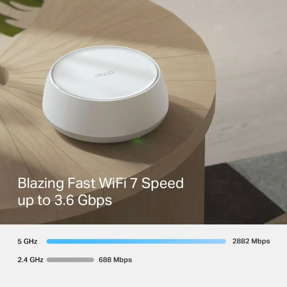 TP-LINK Deco BE25(1-pack) Mesh systém BE3600 s Wi-Fi 7 pro celoplošné pokrytí domácnosti