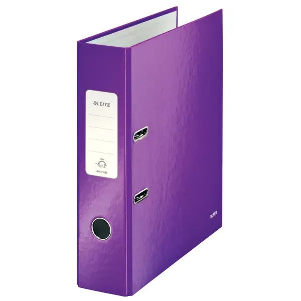 LEITZ Pákový pořadač 180° WOW, A4/85mm, purpurová
