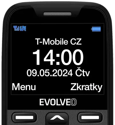 EVOLVEO EasyPhone XR, telefon pro seniory s nabíjecím stojánkem, 2,3" 320 x 240/